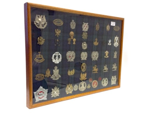 Lot 1667 - CASE OF SCOTTISH REGIMENTAL CAP and other...