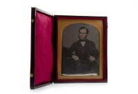Lot 1677 - VICTORIAN DAGUEROTYPE OF A SEATED GENTLEMAN by...