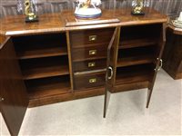 Lot 1678 - ART DECO WALNUT DINING SUITE IN THE MANNER OF...