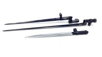 Lot 1700 - TWO RUSSIAN BAYONETS one with hinged end and...