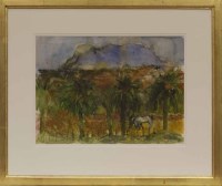 Lot 298 - HORSE GRAZING, BY ANN ORAM RSW