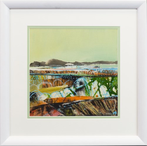 Lot 120 - MAY BYRNE, SHORELINE AND CREELS mixed media on...