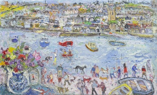 Lot 133 - * LINDA WEIR, SPRING HOLIDAY FROM THE WHARF,...
