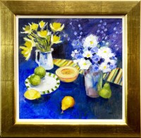 Lot 195 - * MARGARET DUFF, STILL LIFE WITH FLOWERS AND...