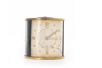 Lot 1407 - JAEGER LE COULTRE TRAVELLING ALARM CLOCK eight...