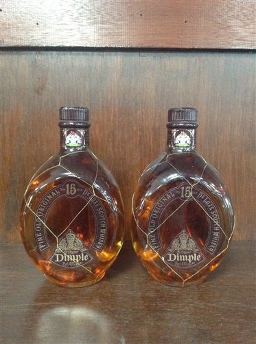 Lot 14 - TWO BOTTLES DIMPLE 15 YEARS OLD