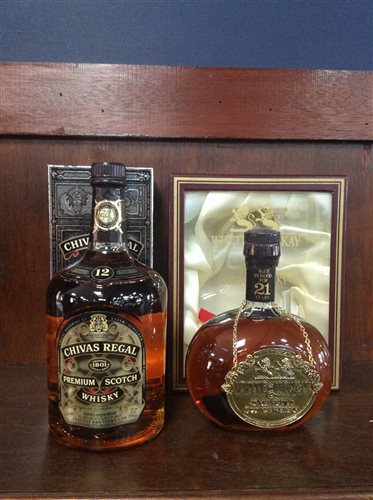Lot 48 - WHYTE & MACKAY 21 YEARS OLD & CHIVAS REGAL 12 YEARS OLD