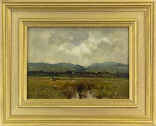 Lot 406 - IN A GALLOWAY LANDSCAPE, BY THOMAS BROMLEY BLACKLOCK