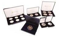 Lot 545 - A SILVER PROOF COMMEMORATIVE COIN AND COMMEMORATIVE COINS