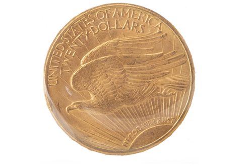 Lot 522 - GOLD USA $20 COIN, 1910