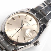 Lot 726 - GENTLEMAN'S STAINLESS STEEL ROLEX OYSTERDATE...