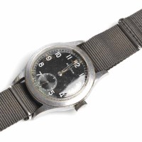 Lot 728 - GENTLEMAN'S STAINLESS STEEL WWII MILITARY...