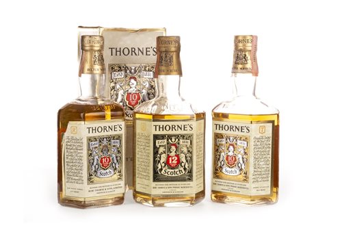 Lot 1014 - TWO THORNE'S 10 YEARS OLD & THORNE'S 12 YEARS OLD
