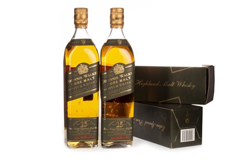 Lot 1013 - TWO JOHNNIE WALKER PURE MALT 15 YEARS OLD