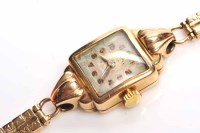 Lot 779 - LADY'S TWENTIETH CENTURY NINE CARAT GOLD...