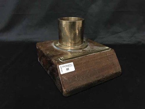 Lot 55 - PART OF THE PADDLE FLOAT AND BUSH FROM CLYDE STEAMER WAVERLY W.S.N