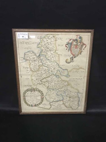 Lot 81 - TWO 18TH CENTURY HAND TINTED MAPS