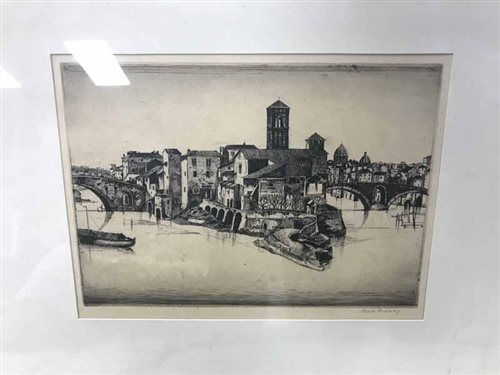 Lot 113 - TWO ETCHINGS BY A P THOMSON