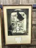 Lot 220 - CLIVE UPTON, TWO EN GRISAILLE DRAWINGS