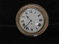 Lot 90 - VICTORIAN STYLE OFFICE WALL CLOCK