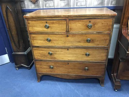 Lot 236 - GEORGE IV MAHOGANY CHEST OF DRAWERS