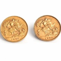 Lot 1497 - TWO EDWARD VII HALF SOVEREIGNS dated 1906 and...