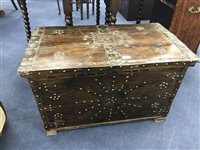 Lot 261 - STAINED PINE BLANKET CHEST