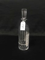 Lot 134 - BACCARAT CUT GLASS DECANTER AND STOPPER
