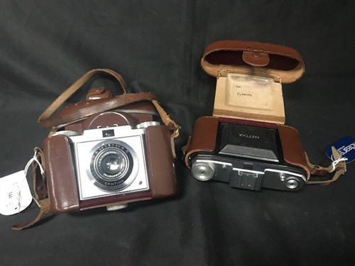 Lot 247 - VINTAGE ZEISS IKON CONTINA CAMERA AND ANOTHER