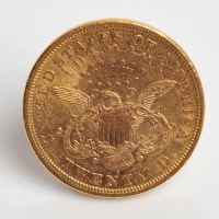 Lot 1507 - USA TWENTY DOLLAR GOLD COIN DATED 1875