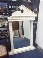 Lot 68 - A LARGE MIRROR