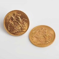 Lot 1514 - TWO SOVEREIGNS DATED 1905 AND 1925