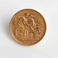Lot 1517 - EDWARD VII SOVEREIGN DATED 1901