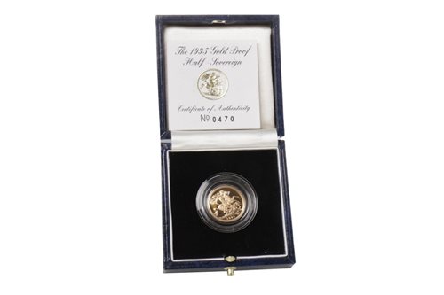 Lot 575 - A GOLD PROOF HALF SOVEREIGN, 1995