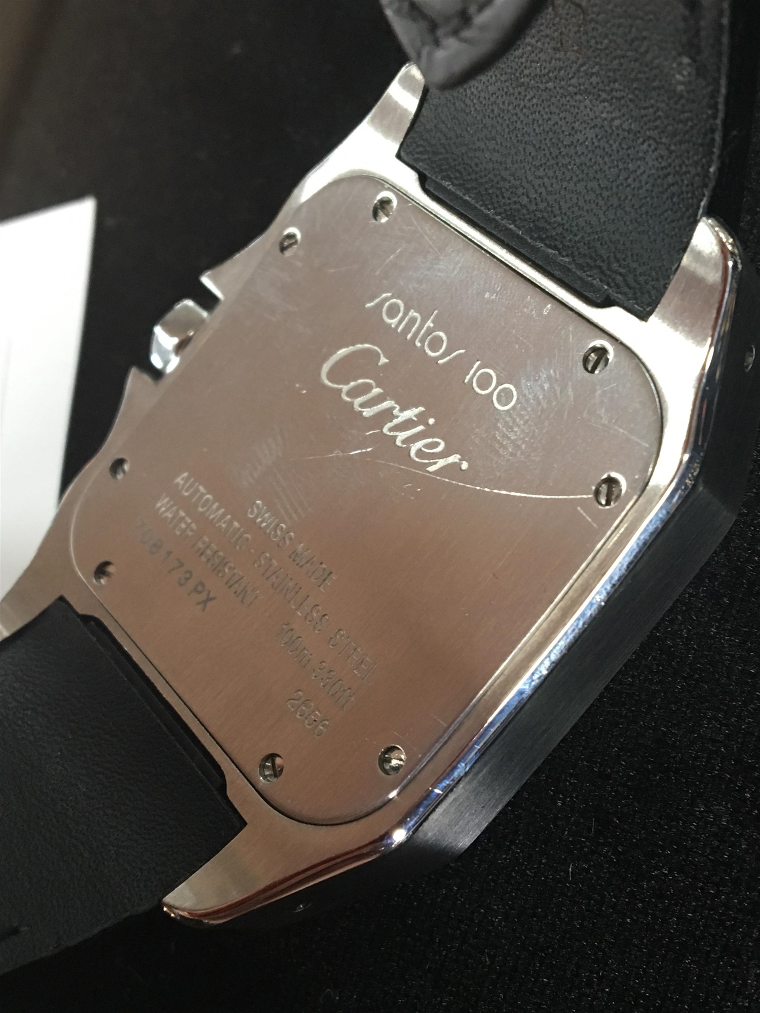 Lot 777 - A GENTLEMAN'S CARTIER SANTOS 