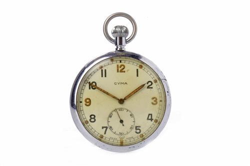 Lot 783 - A CYMA MILITARY POCKET WATCH