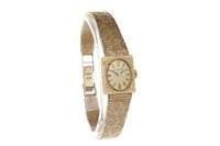 Lot 765 - A LADY'S GOLD LONGINES WATCH