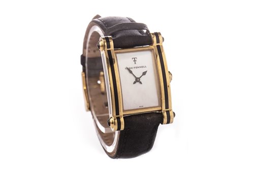 Lot 818 - A LADY'S THEO FENNEL GOLD WATCH