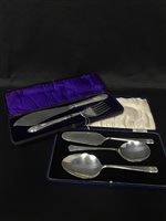 Lot 1 - A VICTORIAN FISH SLICE AND SERVING SET