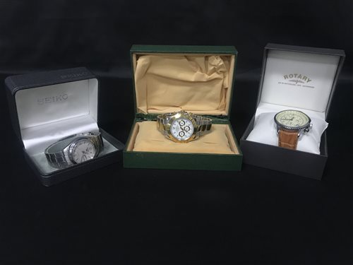 Lot 6 - A GENTLEMAN'S ROTARY WATCH AND OTHERS