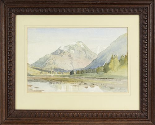 Lot 607 - MOUNTAIN LANDSCAPE, BY WILLIAM CALLOW