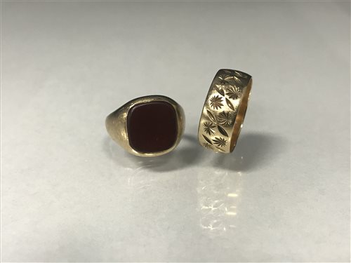 Lot 7 - TWO GOLD RINGS
