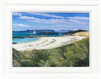 Lot 91 - THE SMALL ISLES FROM CAMUSDARACH, BY FRANK COLCLOUGH