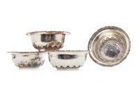 Lot 713 - A SET OF FOUR CONTINENTAL SILVER BONBON DISHES