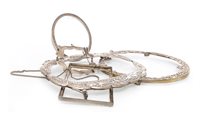 Lot 384 - A LOT OF DUTCH SILVER BAG CLASPS AND FRAMES