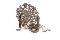 Lot 720 - A DUTCH SILVER SPOON AND OTHER ITEMS