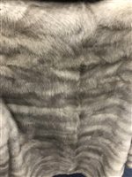 Lot 140 - A MINK COAT WITH MATCHING BERET