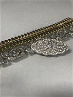 Lot 26 - AN ART DECO DIAMOND SIMULATED BRACELET AND OTHER JEWELLERY