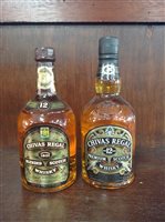 Lot 59 - TWO BOTTLES OF CHIVAS REGAL 12 YEARS OLD
