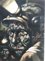 Lot 176 - AFTER PETER HOWSON OBE, MINERS